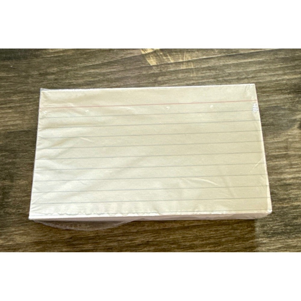Unbranded Index Cards Unisex 3x5 White New Ruled Lined Bulk Note Cards